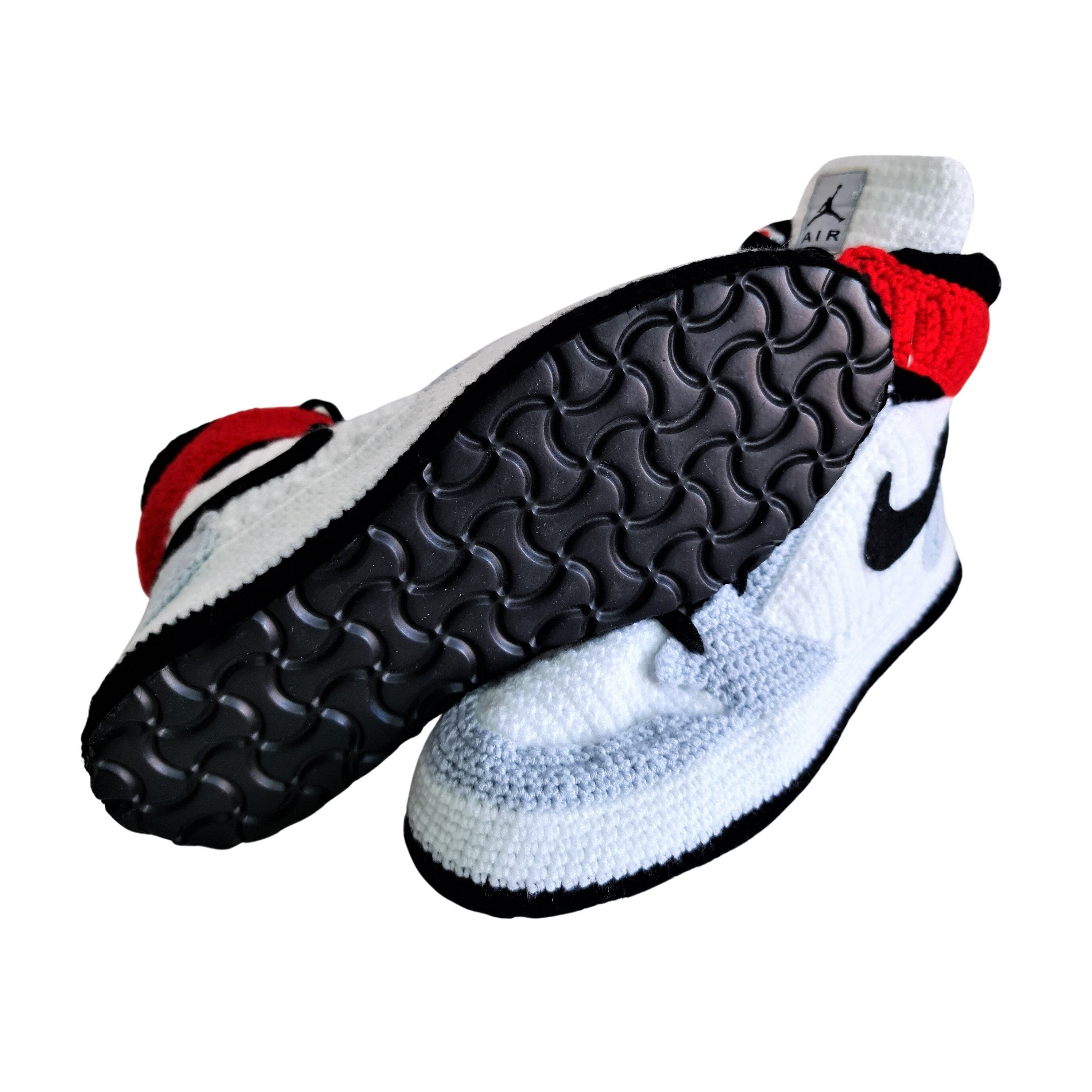 Amazon.com: Handmade Jordans-Inspired Sneaker Slippers - Retro Black-Cement  Collection - AJ3 Cozy Warm Plush Booties - Custom Comfy Plush Shoes - Cozy  Kicks Sneaker Slipper - Low-Top Basketball Big Size Sneakers :